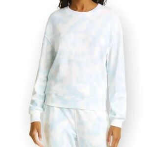 New Rails Ramona Blue Cloud Tie Dye Pullover Sweatshirt Lounge Athleisure Sz M